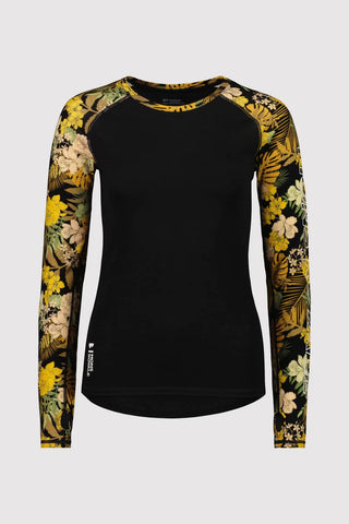Womens Bella Tech LS Floral Camo/Black