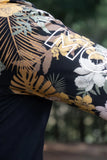 Womens Bella Tech LS Floral Camo/Black