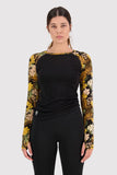 Womens Bella Tech LS Floral Camo/Black