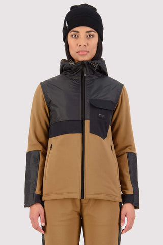 Womens Decade Tech Mid Hoody Toffee