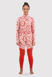 Womens Cascade Merino Flex 200 Legging  RED-CAMO COLORS