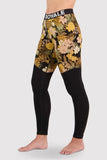 Womens Cascade Merino Flex 200 Legging  RED-CAMO COLORS