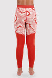 Womens Cascade Merino Flex 200 Legging  RED-CAMO COLORS