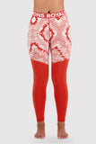 Womens Cascade Merino Flex 200 Legging  RED-CAMO COLORS