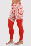 Womens Cascade Merino Flex 200 Legging  RED-CAMO COLORS