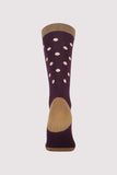 Women Mons Tech Cushion Sock Dots Dots Wine