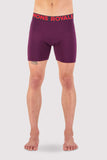 Mens Hold´em Boxer Logo Wine