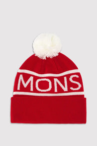 Unisex Pom Pom Beanie OAT-RED-SLOWBAKE COLORS