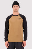 Mens Icon Raglan Varsity Toffee/Black