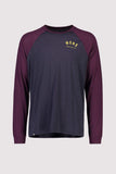 Mens Icon Raglan Varsity Wine/9iron